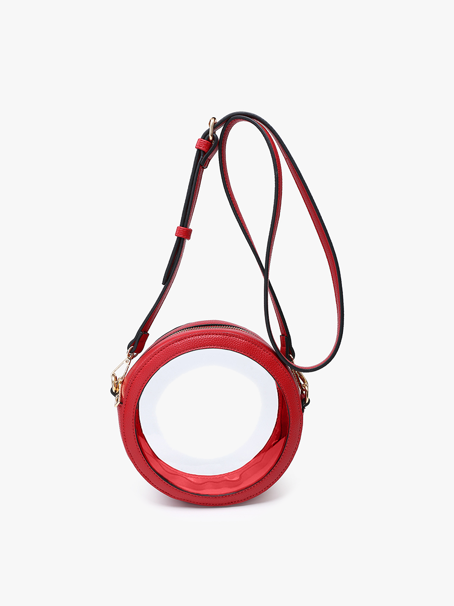 Lilibet Clear Circular Crossbody Bag Two Colors