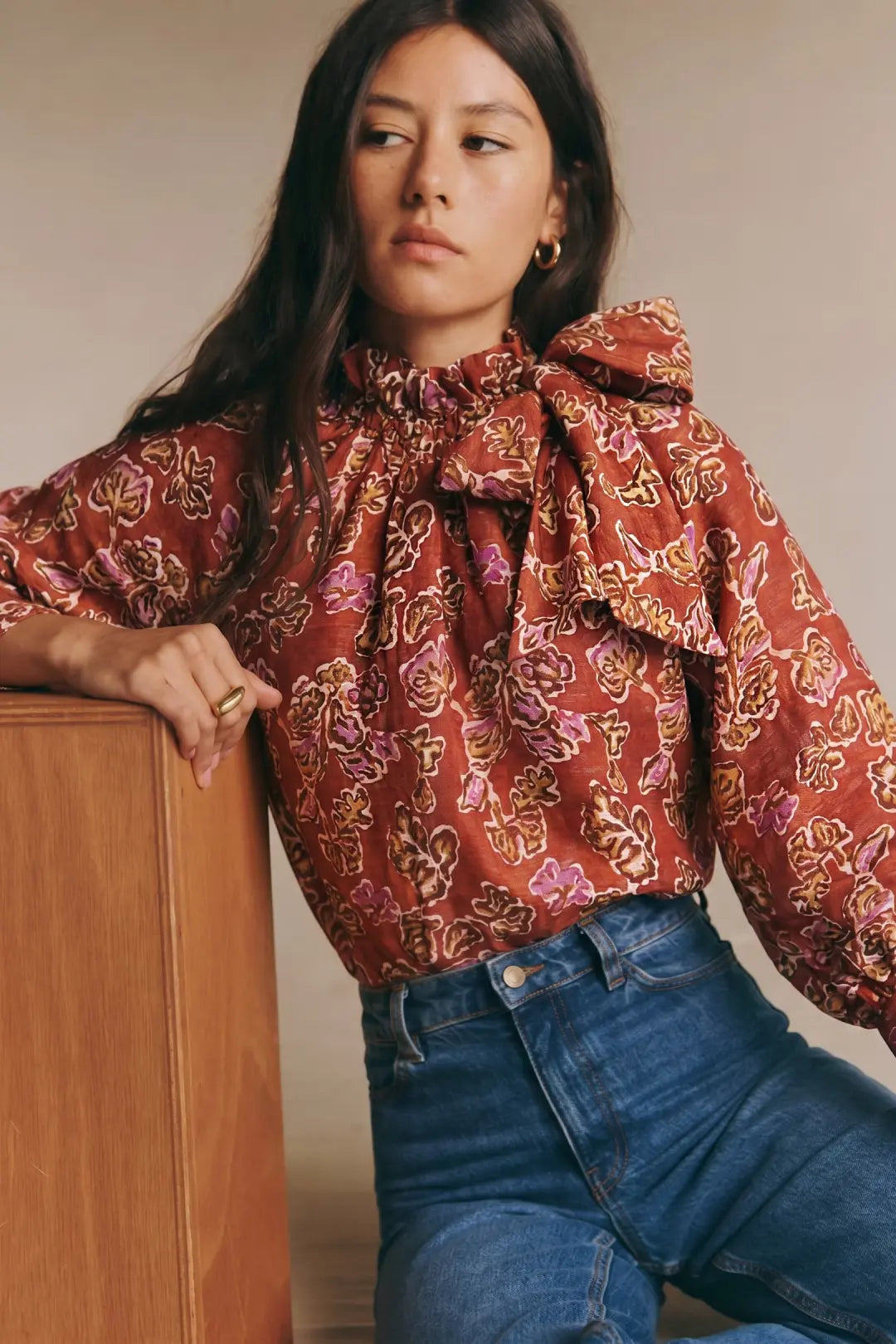 Rust & Ruffles Blouse