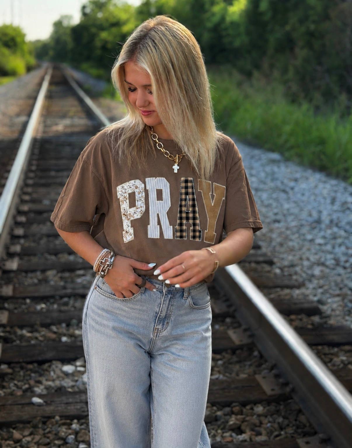 Pray Appliqué Tee