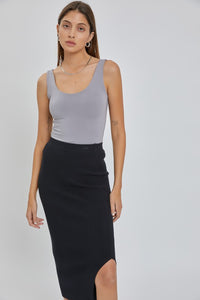 Basic Double Lined Scoop Neck Tank