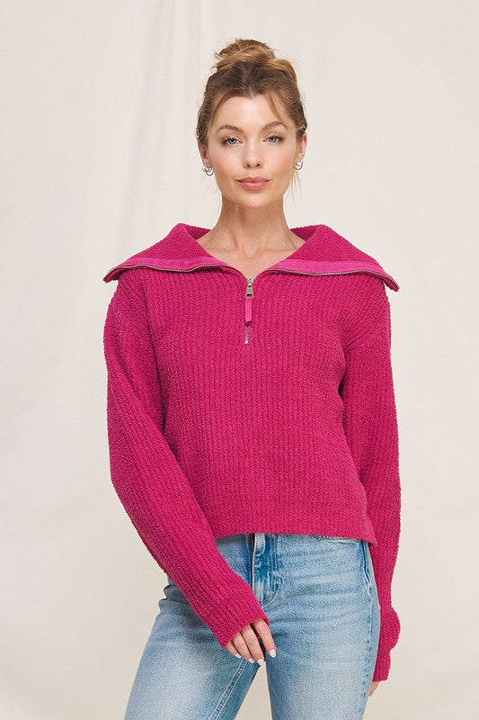 Cloudsoft Half Zip Two Colors!