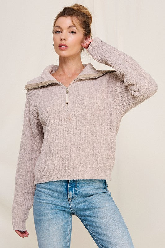 Cloudsoft Half Zip Two Colors!