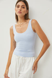 Basic Double Lined Scoop Neck Tank