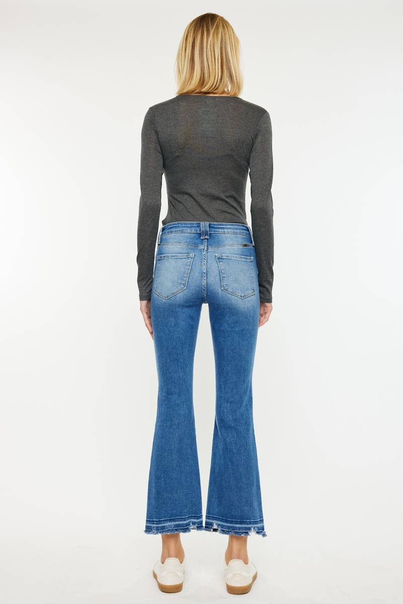 KanCan High Rise Crop Bootcut Denim