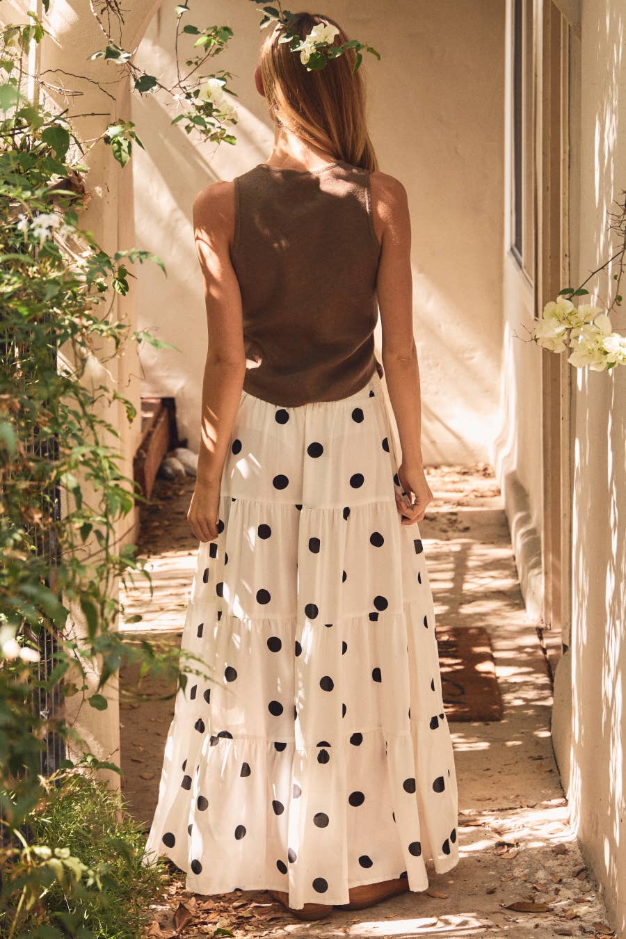 Twirl & Dots Maxi Skirt