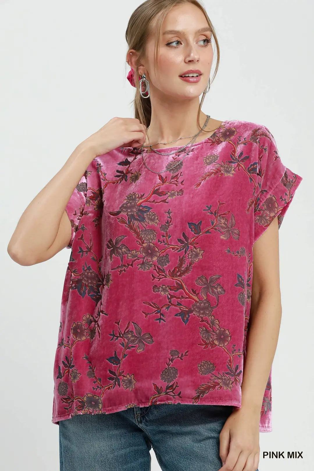 Wildflower Velvet Top