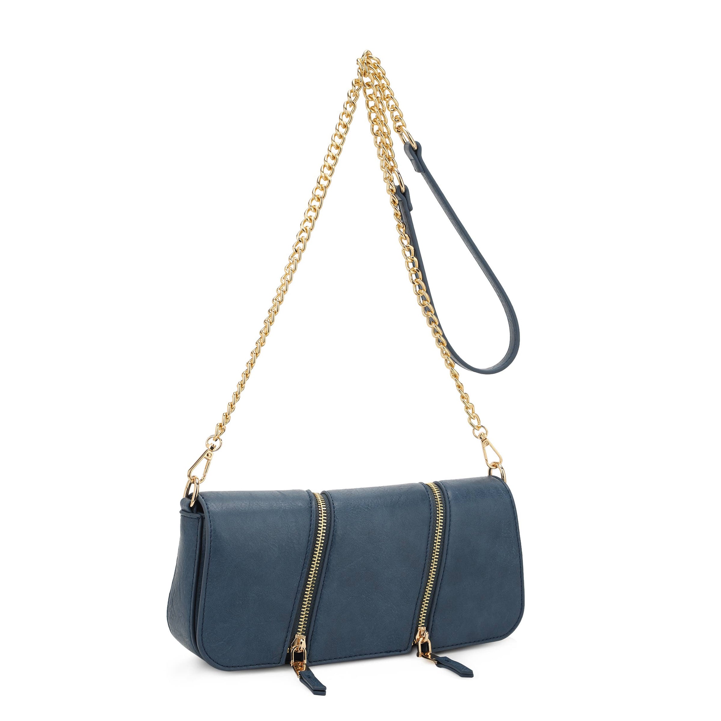 Double Zipper Convertible Crossbody Bag Three Colors!