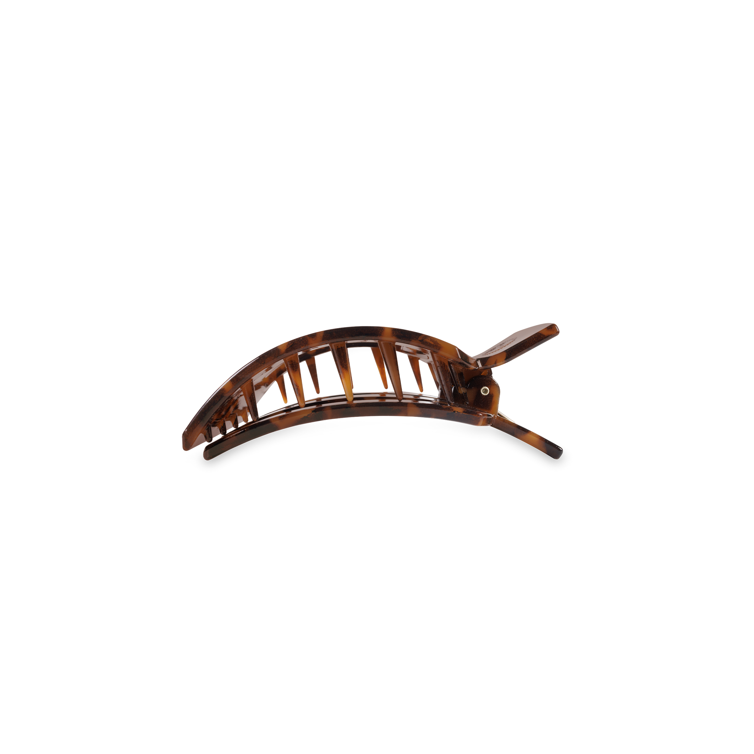 Square Flat Hair Clip | Small | Tortoise