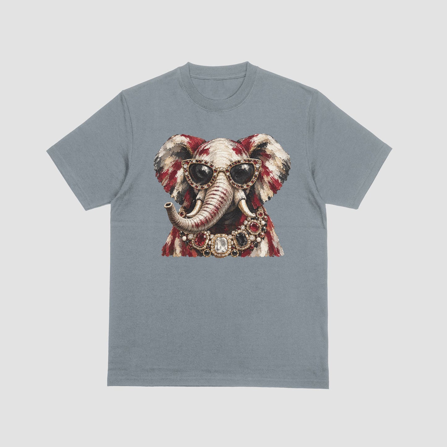 Glam Crimson Elephant Tee | Comfort Colors