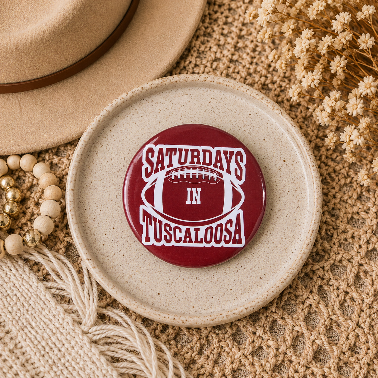 Saturdays in Tuscaloosa Button Pin