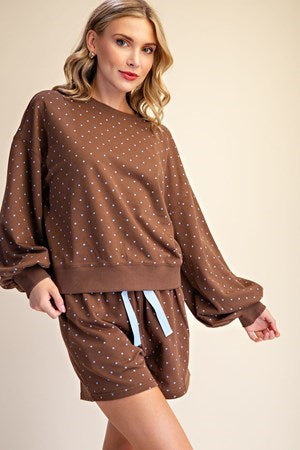 The Dotty Darling Top or Shorts