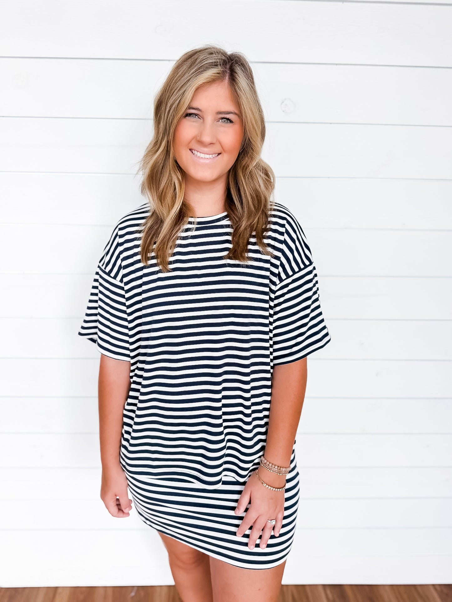 Sunset & Sea Stripe Skort Two Colors!