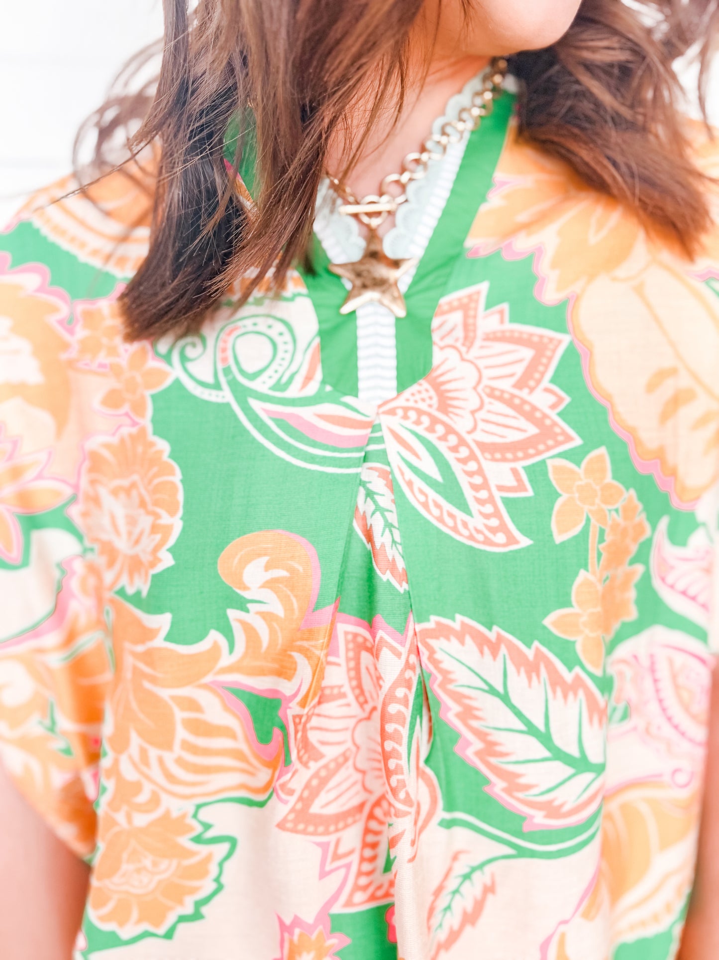 Green Haven Boho Blouse