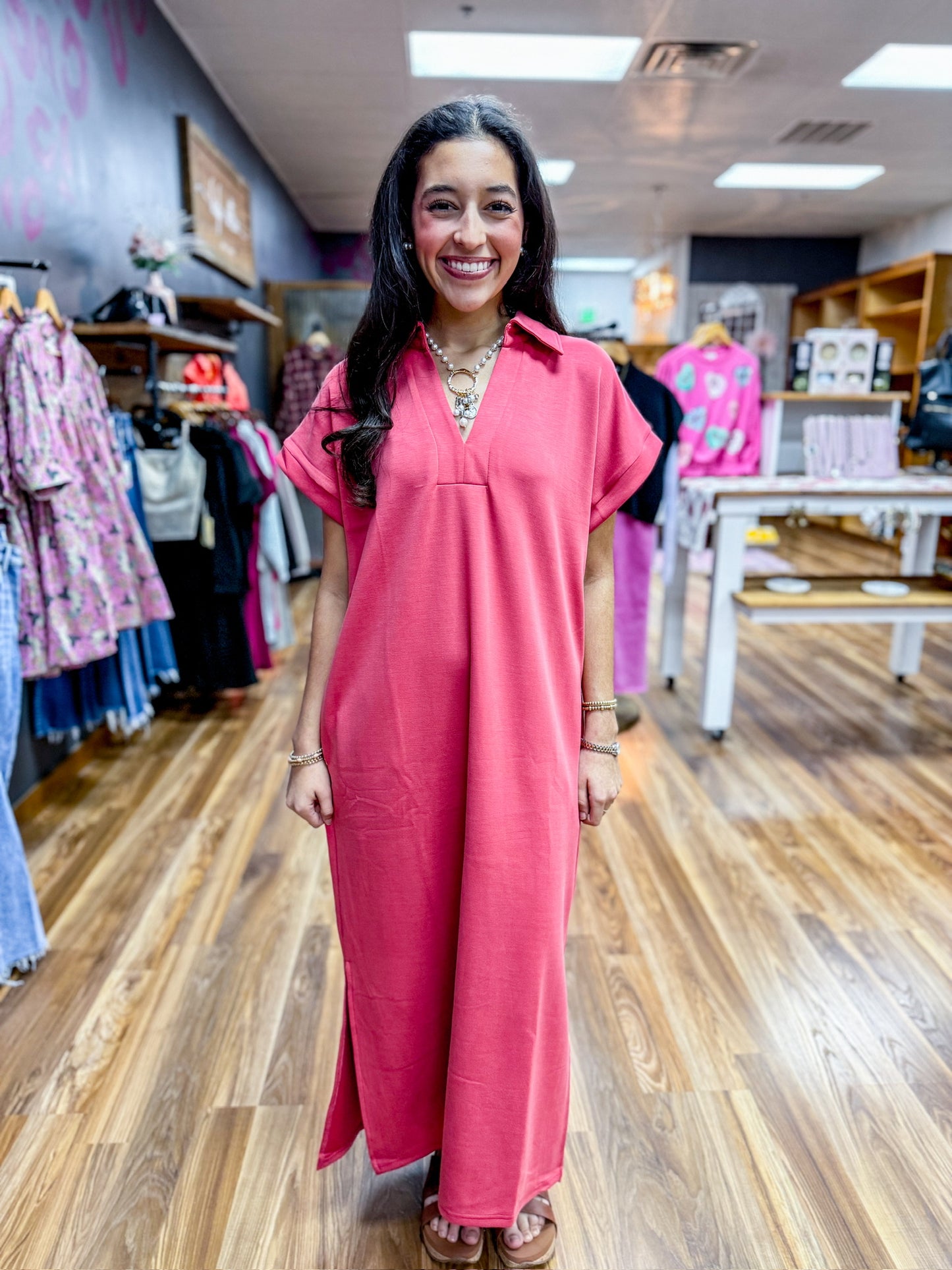 The Marlowe Coral Midi