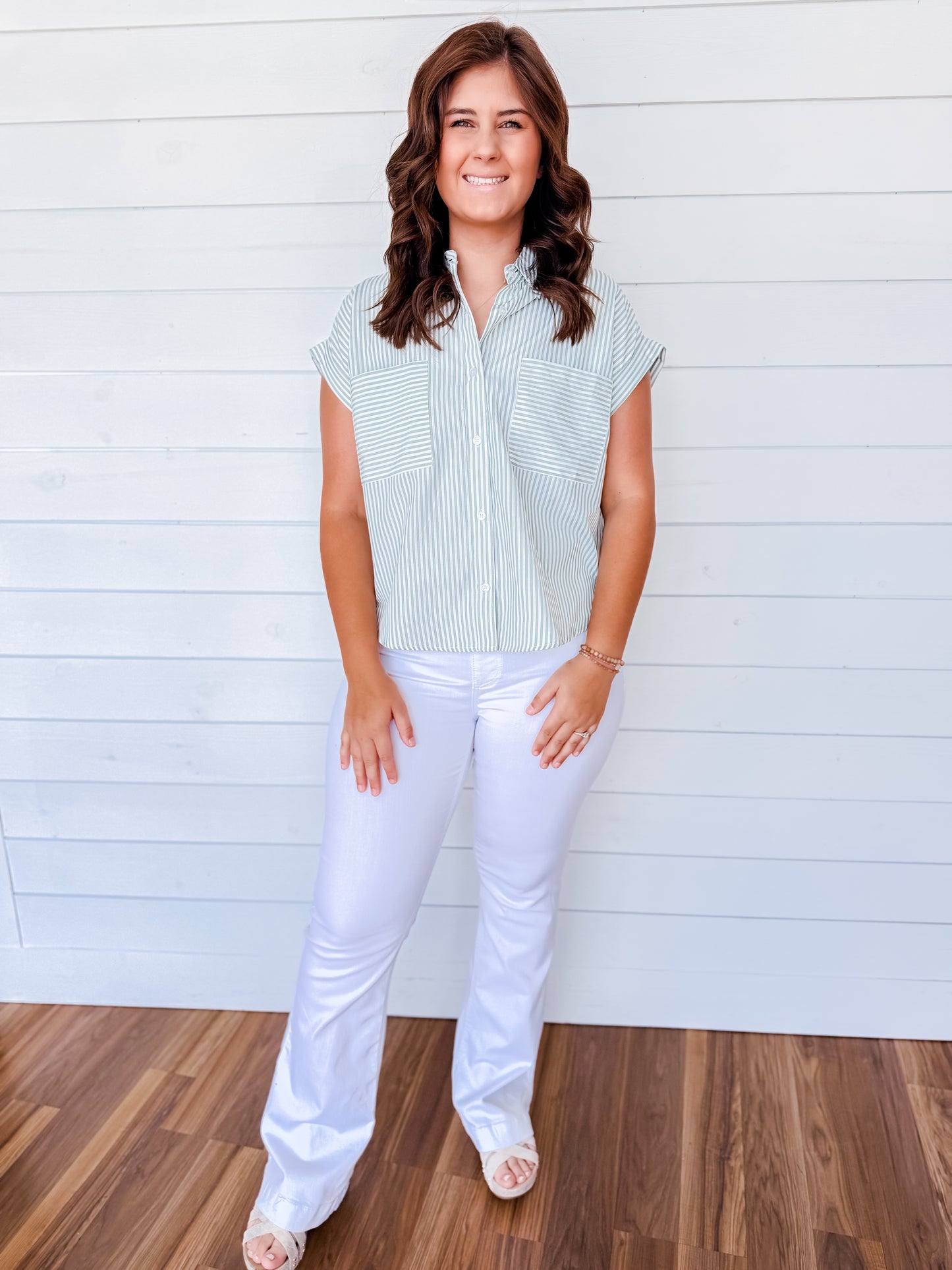 Fresh Start Striped Shirt Two Colors!