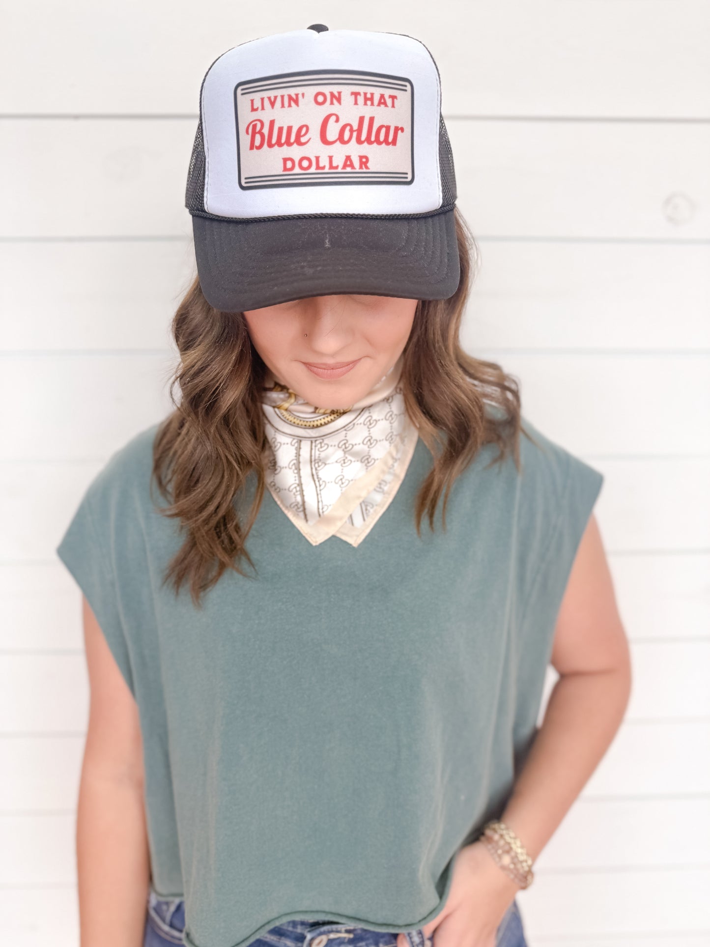 Livin' On That Blue Collar Dollar Hat