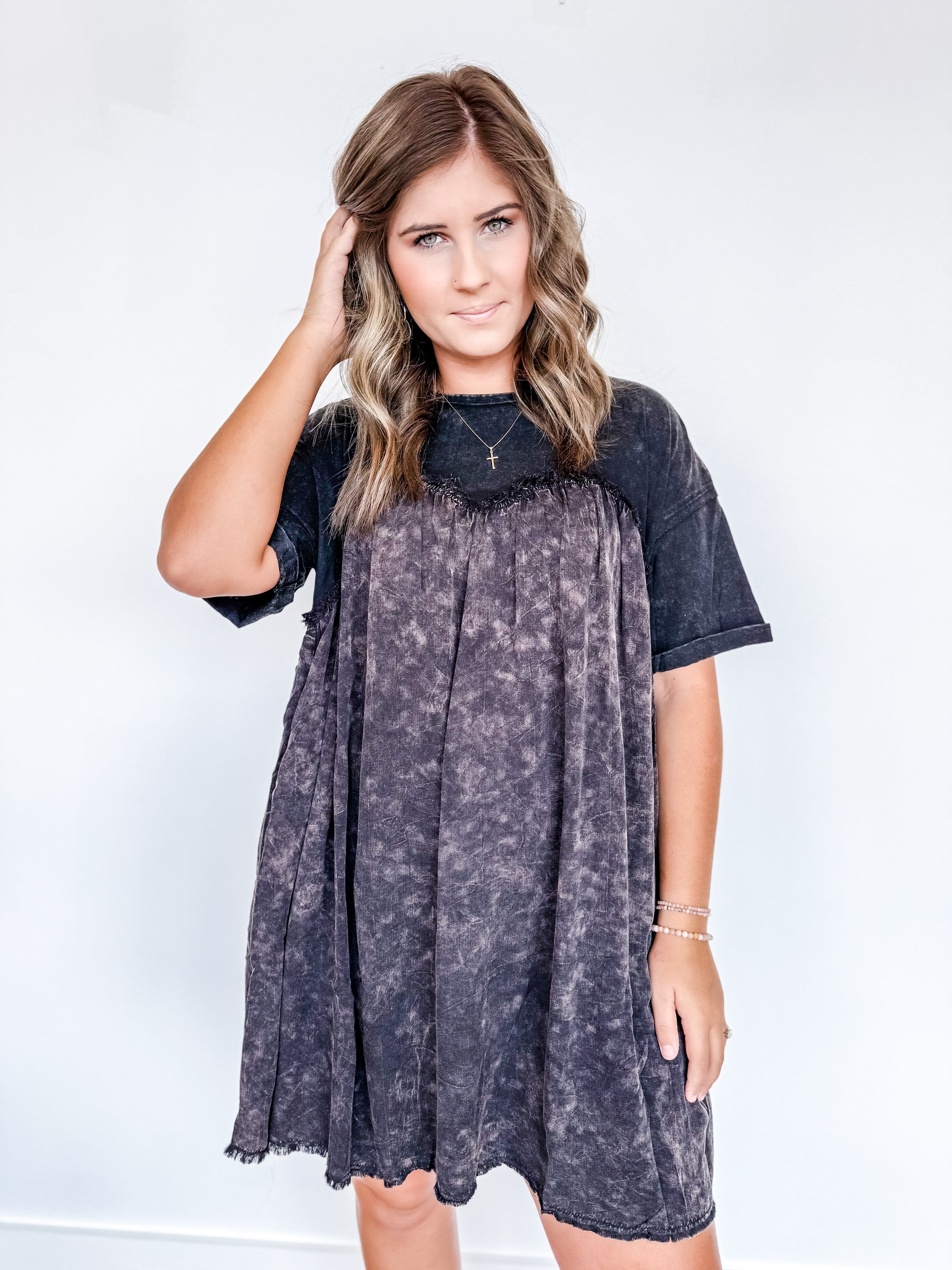 Sweetheart Mineral Wash Dress
