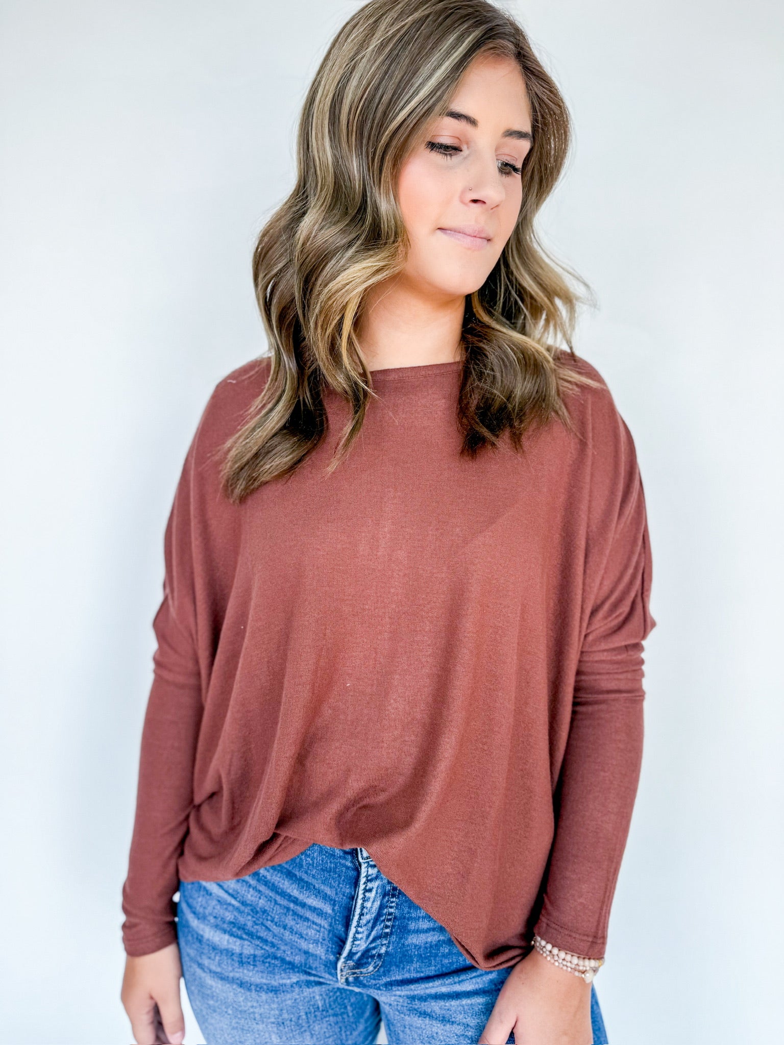 Dolman Long Sleeve Top Two Colors!