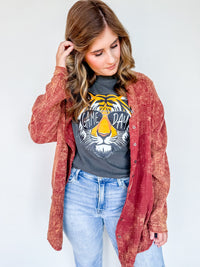 Vintage Brick Gauze Top
