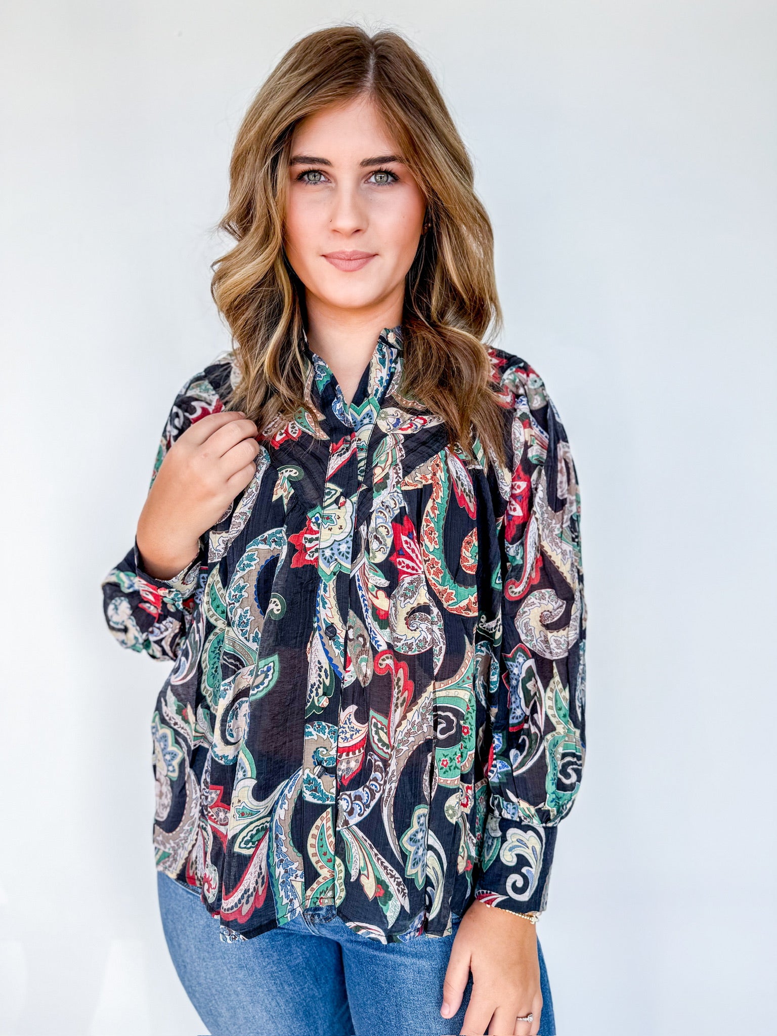 Boho Grace Paisley Blouse