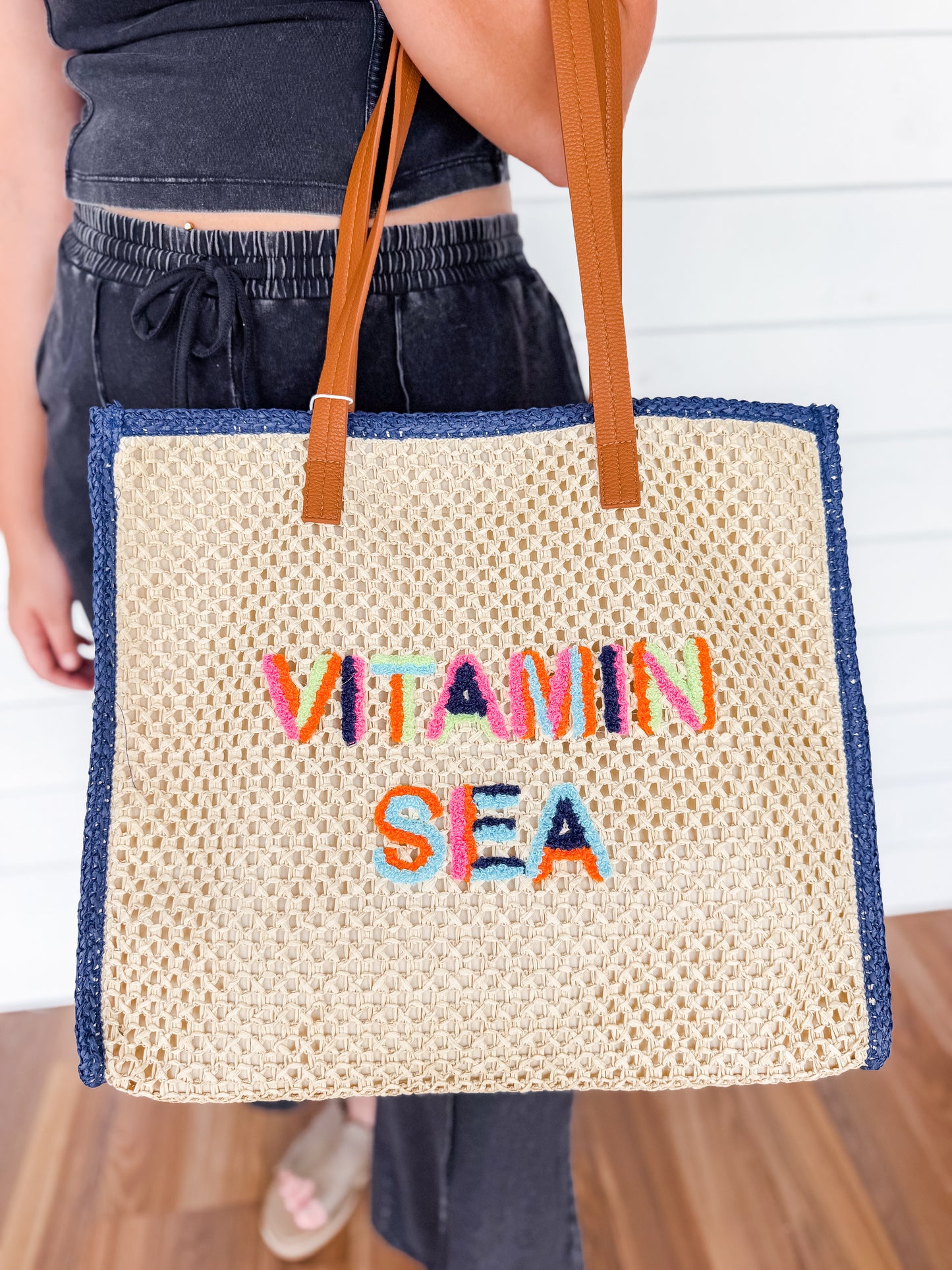 Vitamin Sea Straw Tote