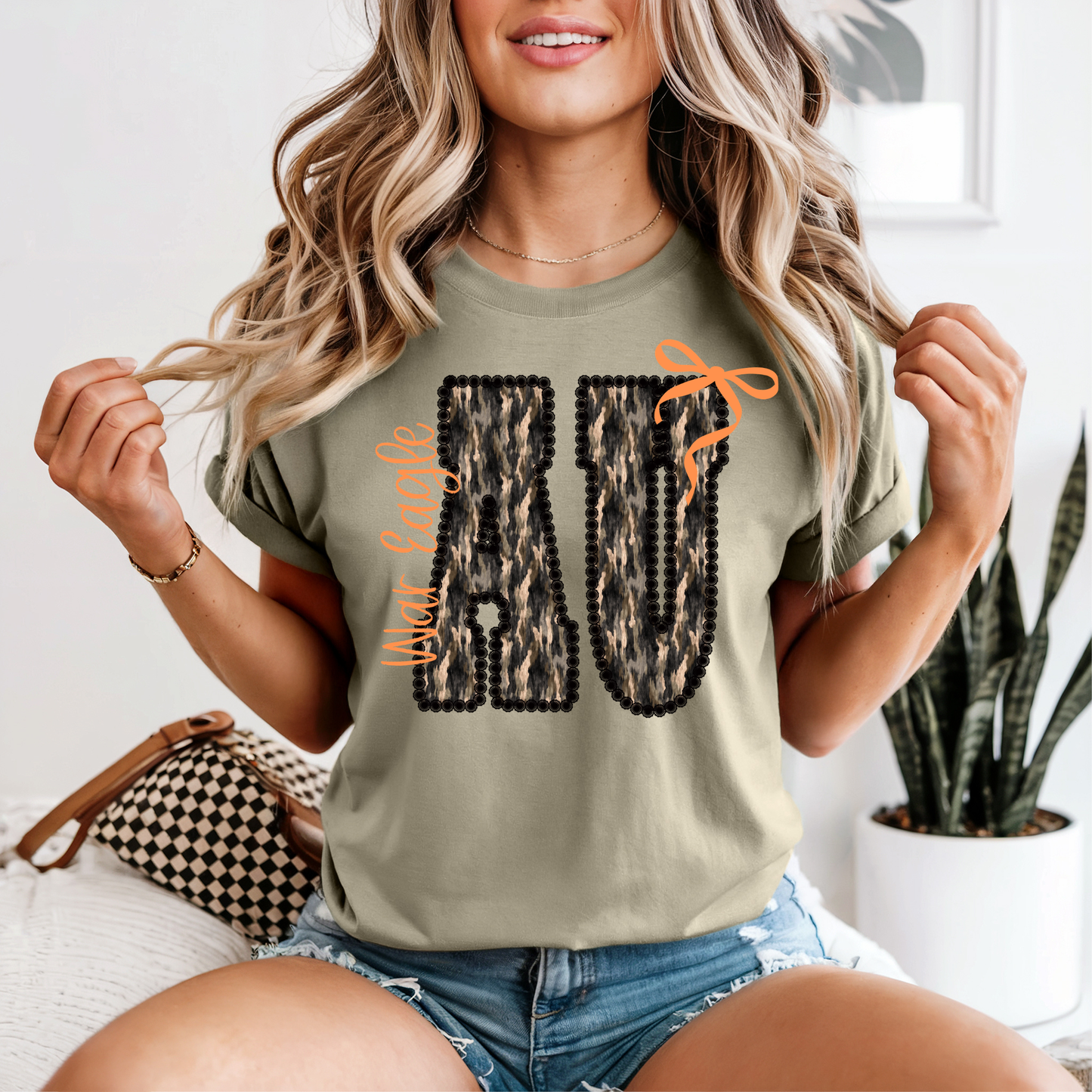 AU War Eagle Khaki CC Tee