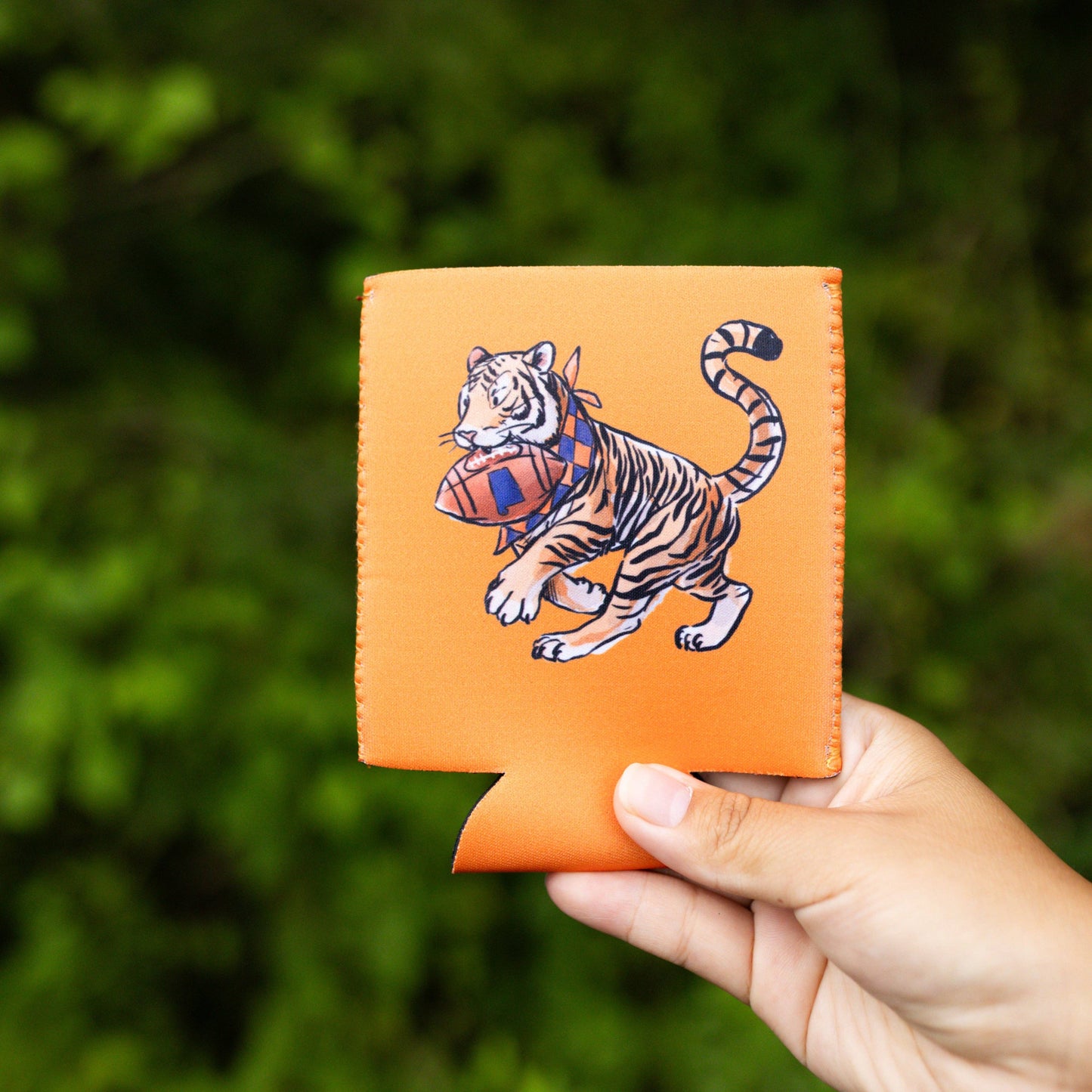 Orange Tiger Can Cooler