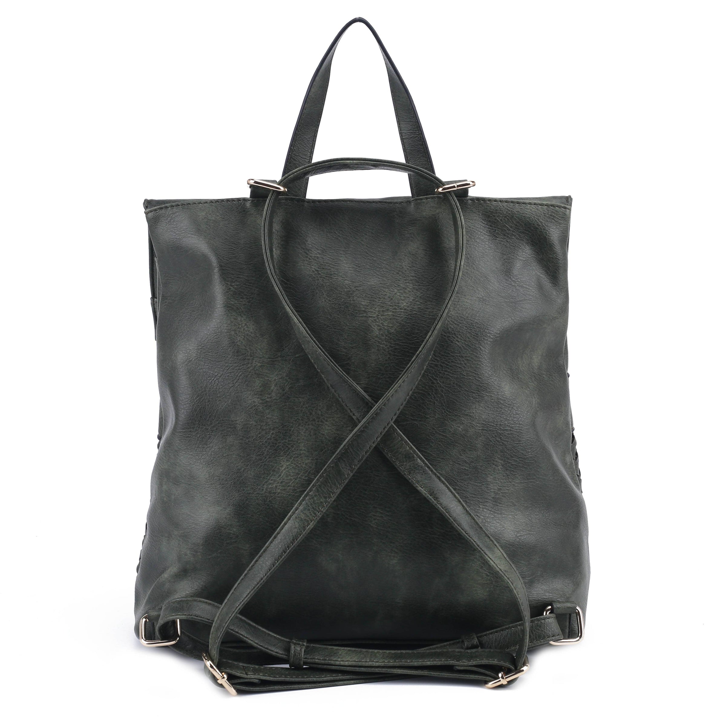 HELENA Woven Flap Backpack Two Colors!