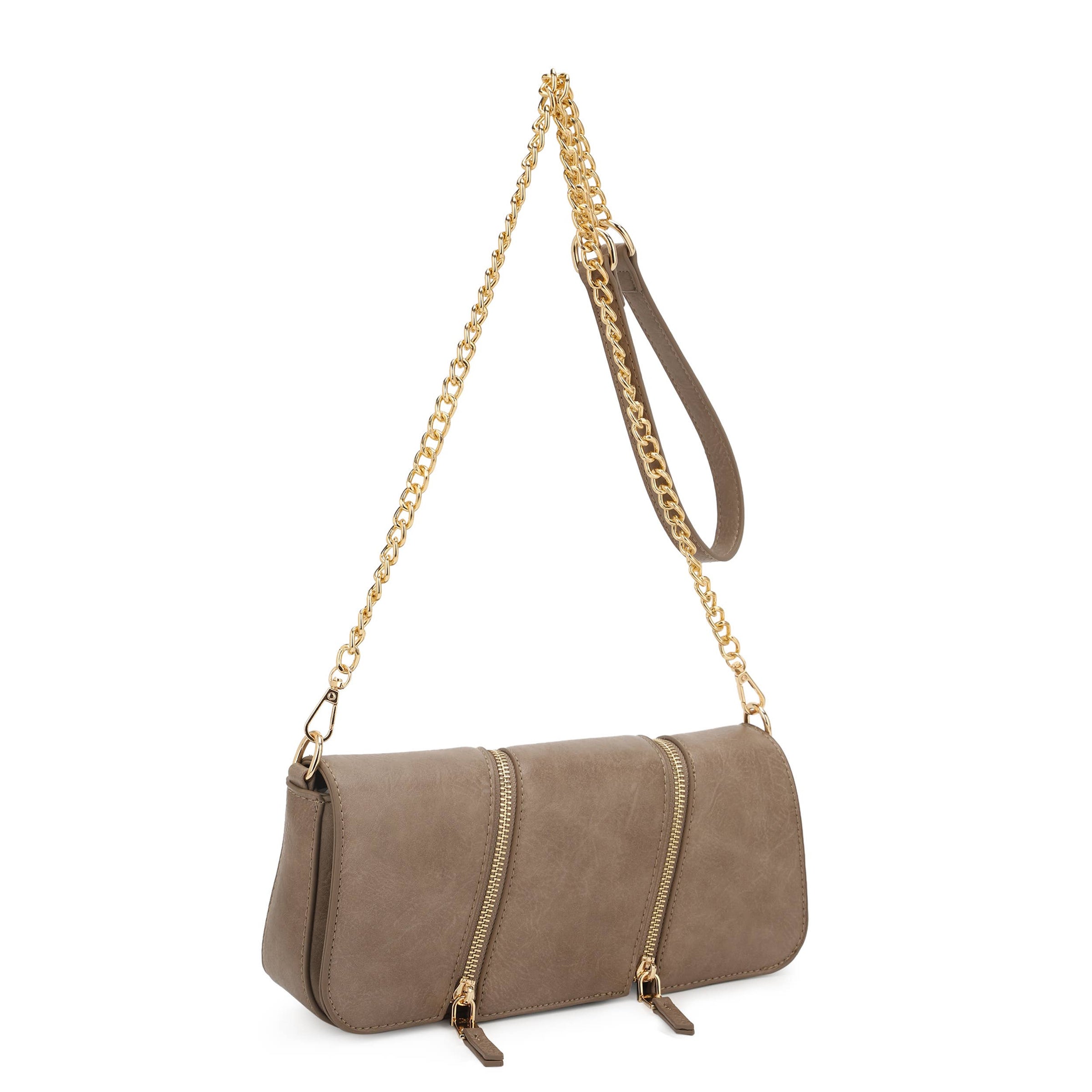 Double Zipper Convertible Crossbody Bag Three Colors!