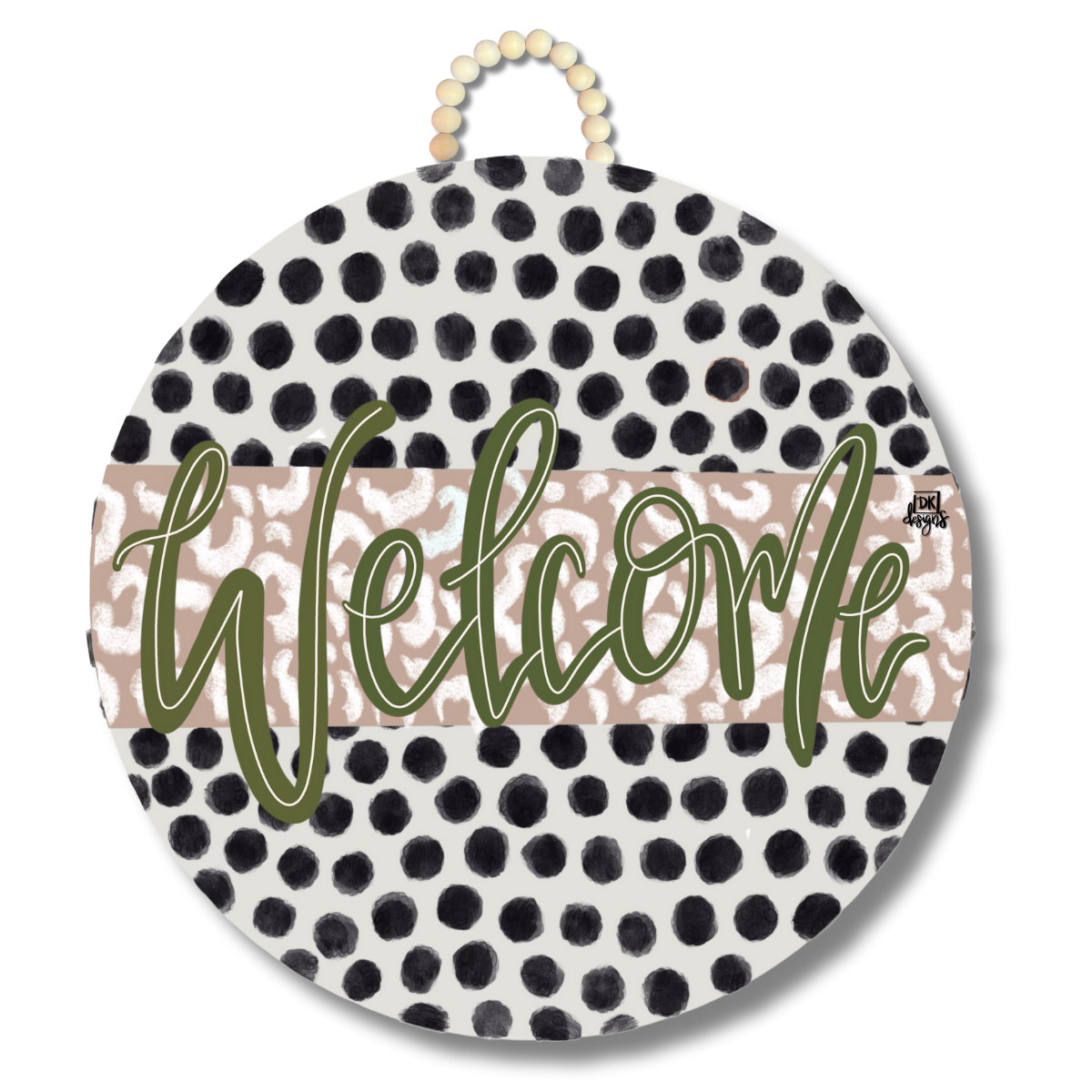 Mocha Zoey Large Door Hanger