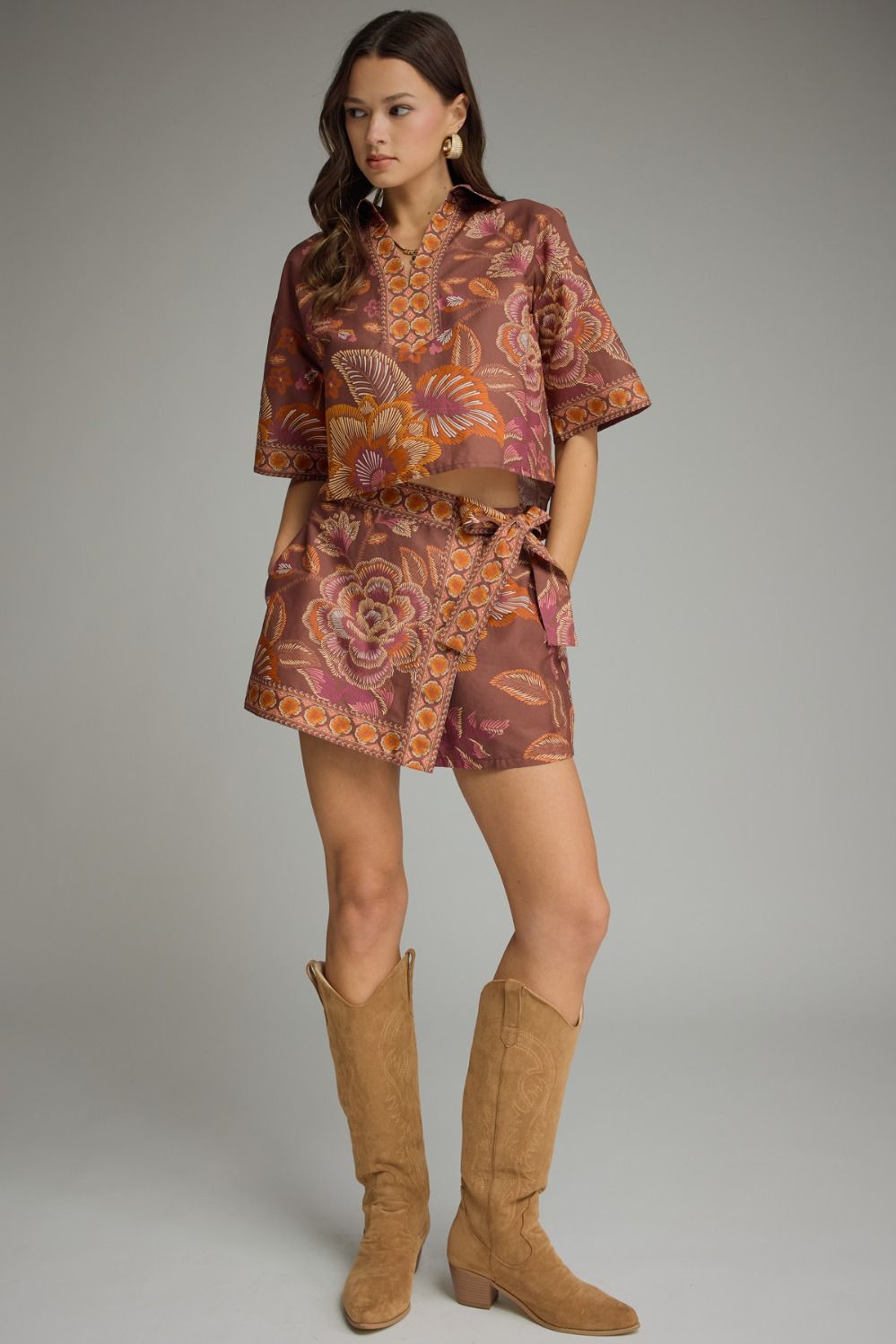 Terracotta Bloom With Me Top or Skort