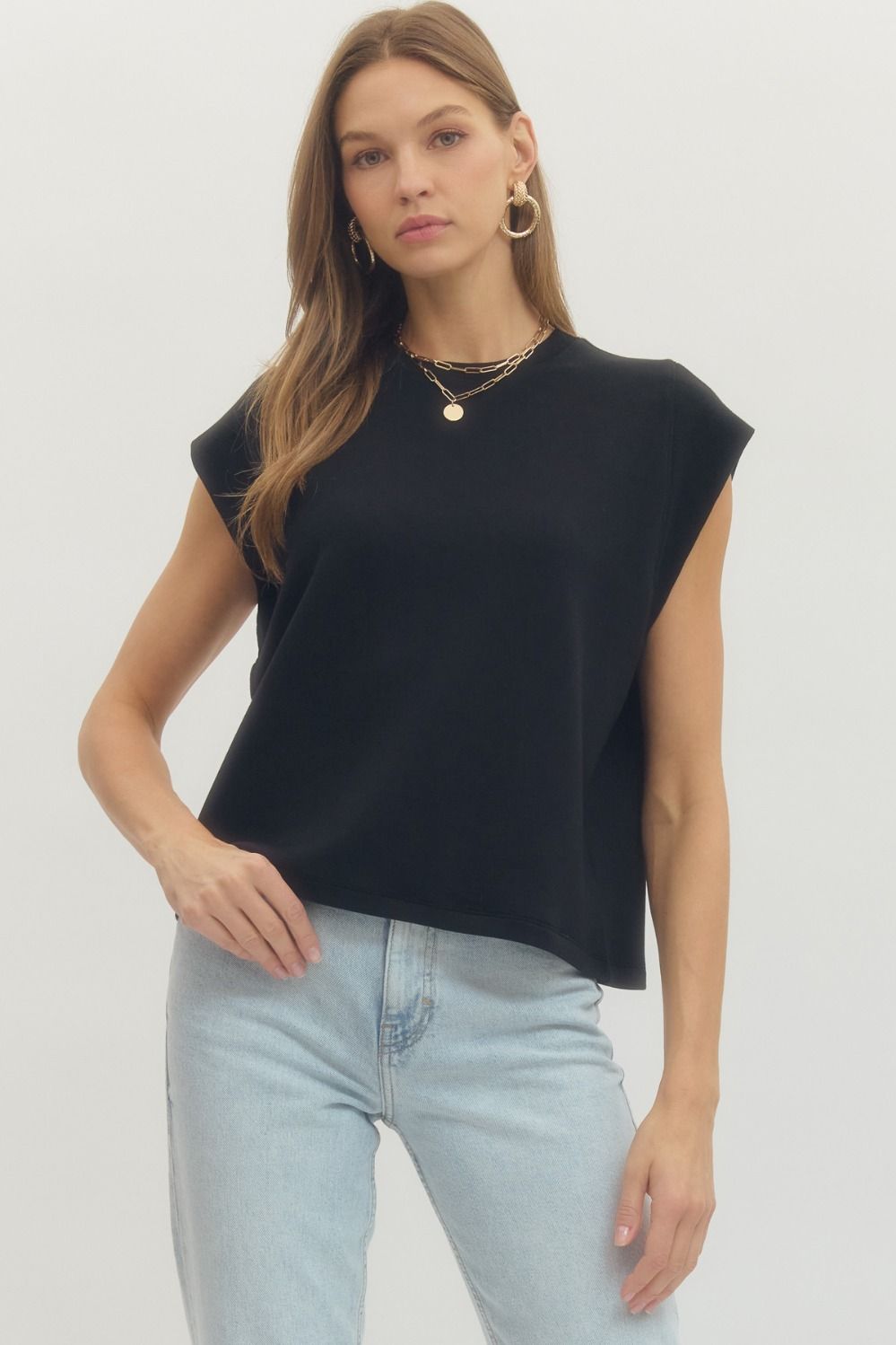Black Naturally Chic Top