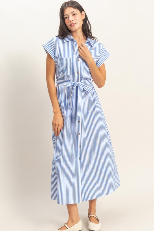 Blue Skies Poplin Dress