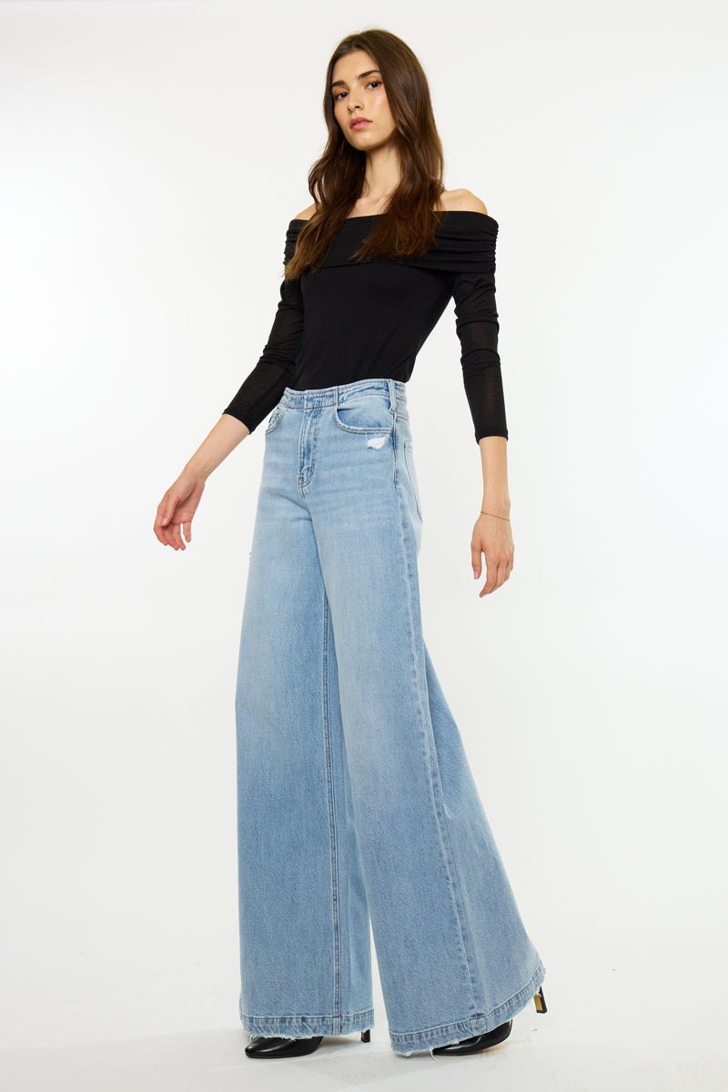 Kancan High Rise Trouser Denim