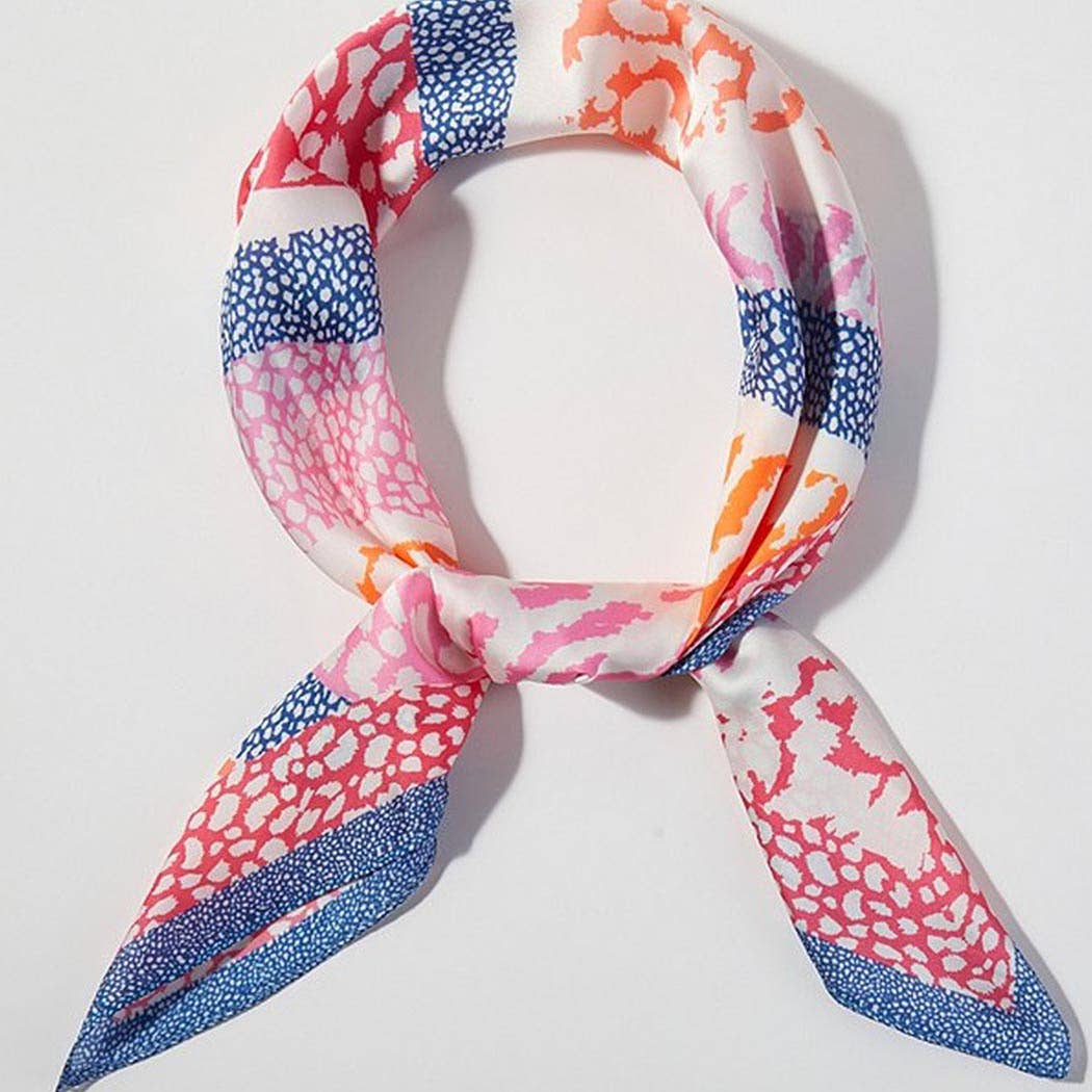 Abstract Leopard Print Bandana: COR