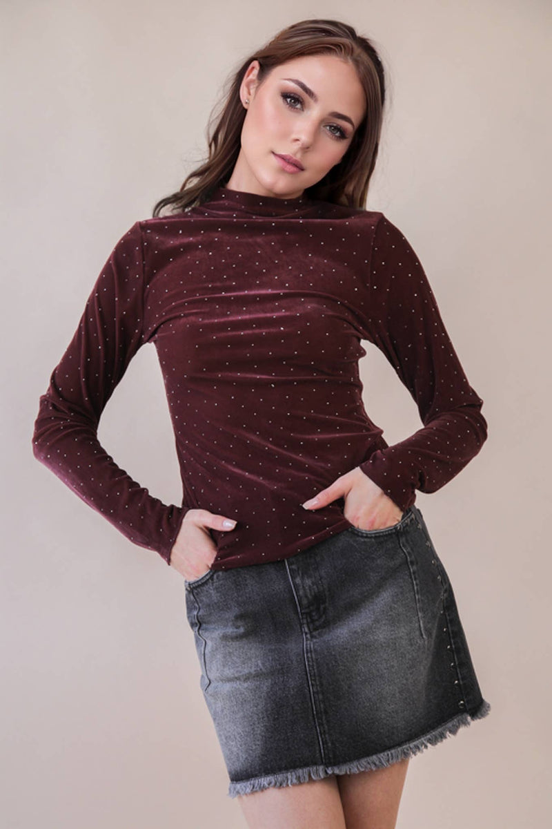 Mauve Stone Fitted Top