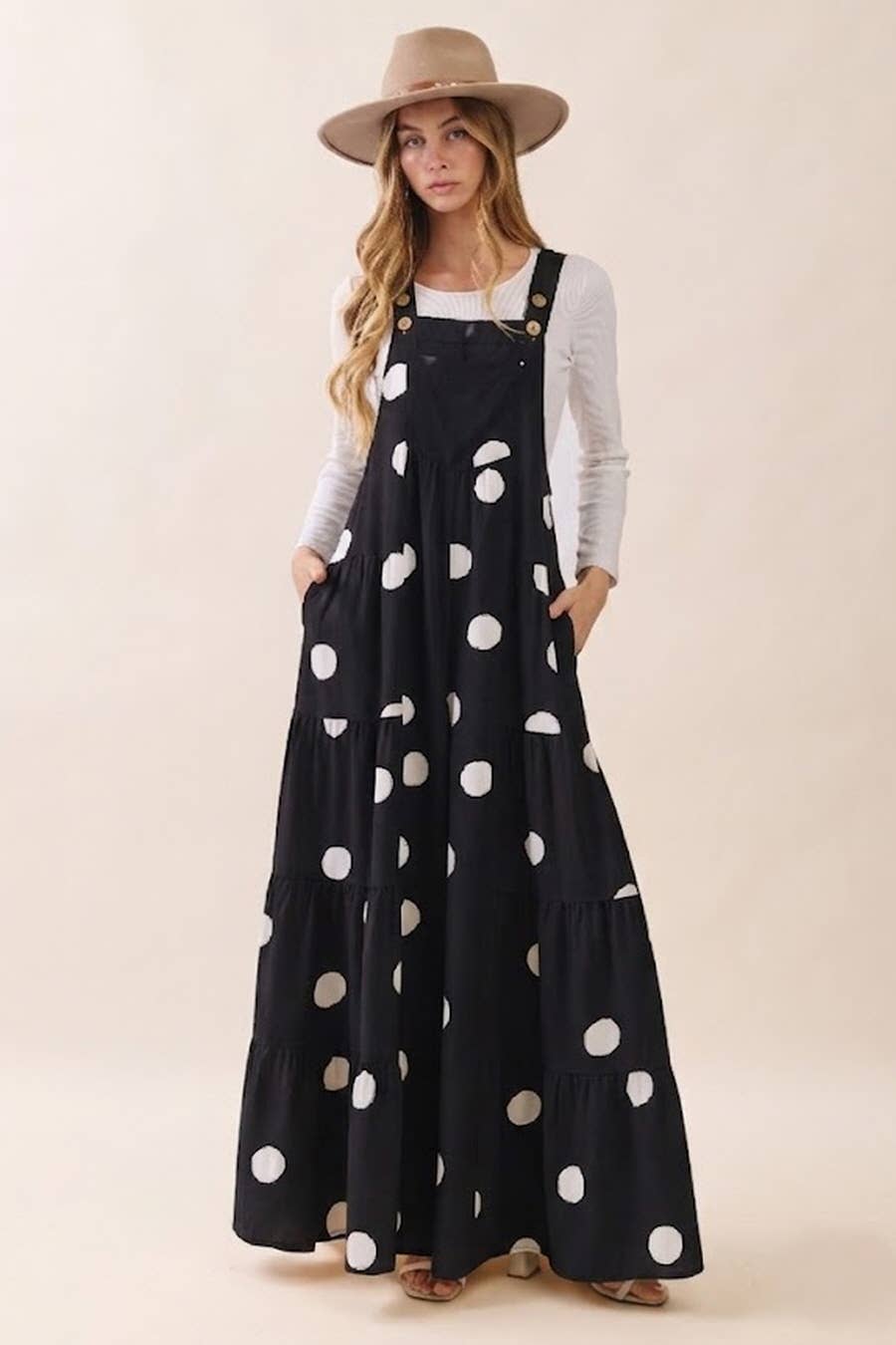 Polka Perfect Jumpsuit Black/White