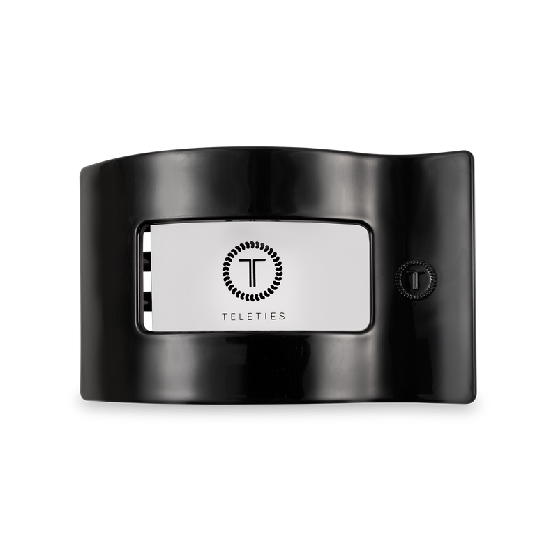 Flat Rectangle Hair Clip | Medium | Jet Black