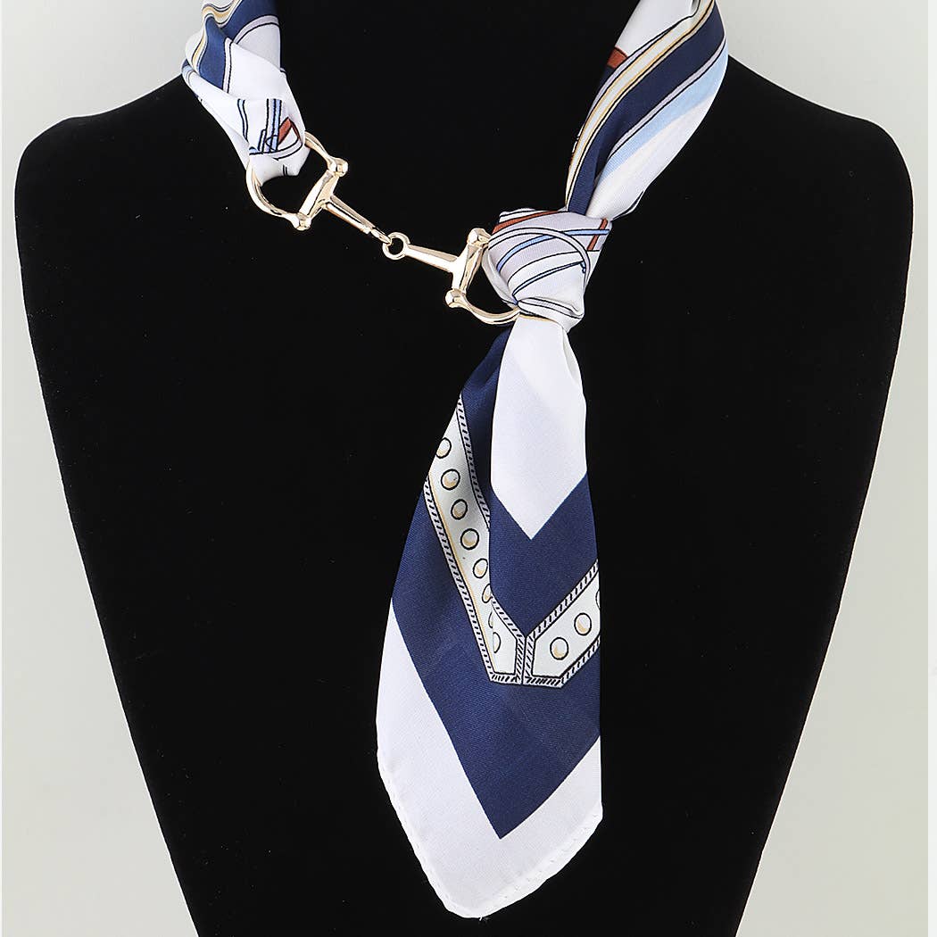 Scarf Wrap Toggle Statement Necklace