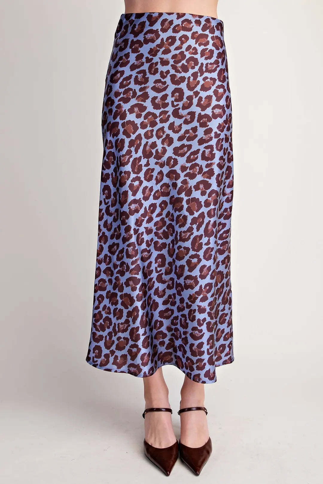 The Leopard Luxe Midi Skirt Two Colors!
