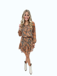 Hidi Paisley Print Dress