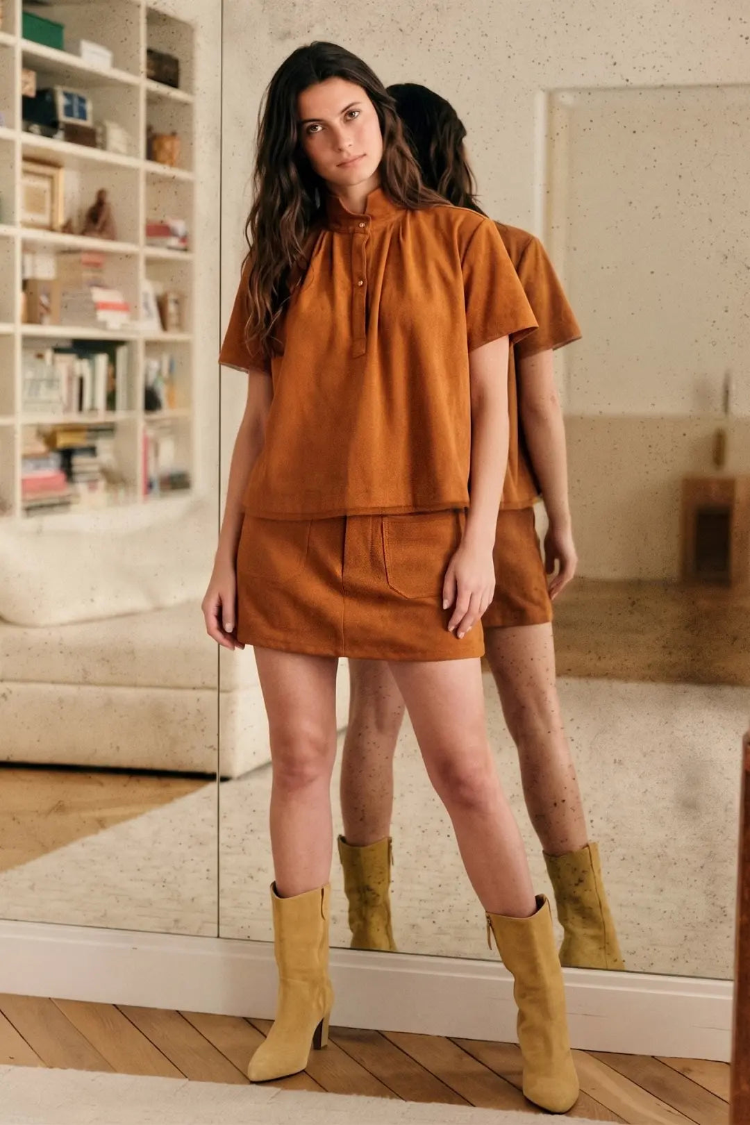 Camel Luxe Top or Skort
