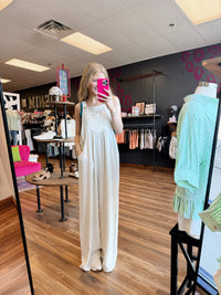 Olivia Oatmeal Jumpsuit