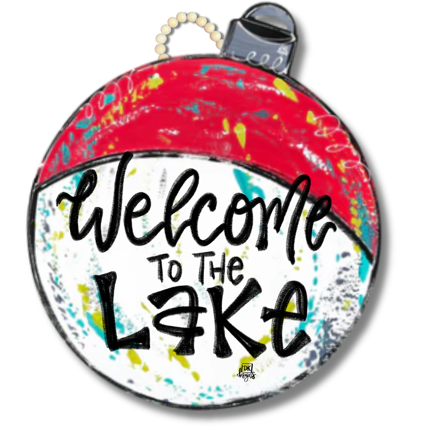 Welcome to the Lake Bobber Door Hanger: Welcome to the Lake