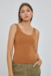 Basic Double Lined Scoop Neck Tank!