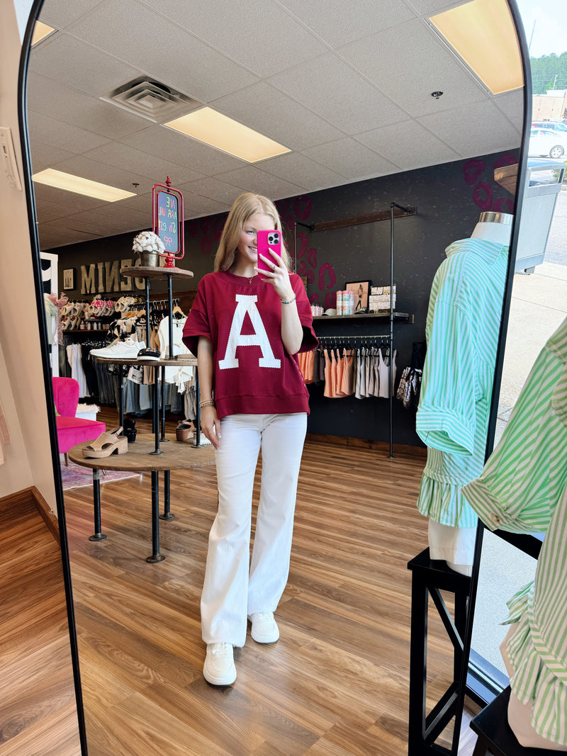 Vintage Short-Sleeve AU/AL Top