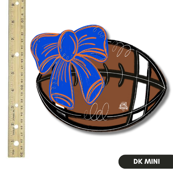 Blue Bow and Orange Mini