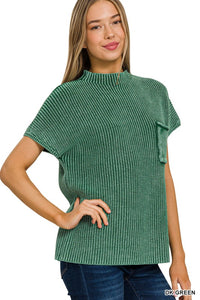 Jaded Mock Neck Sweater Two Colors!
