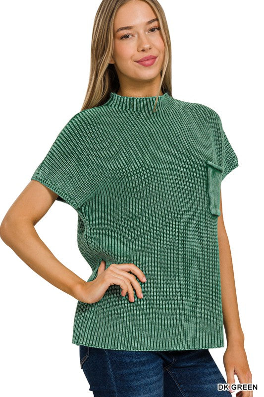 Jaded Mock Neck Sweater Two Colors!