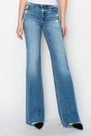 Alex Risen Tummy Control Mid Rise Wide Jeans